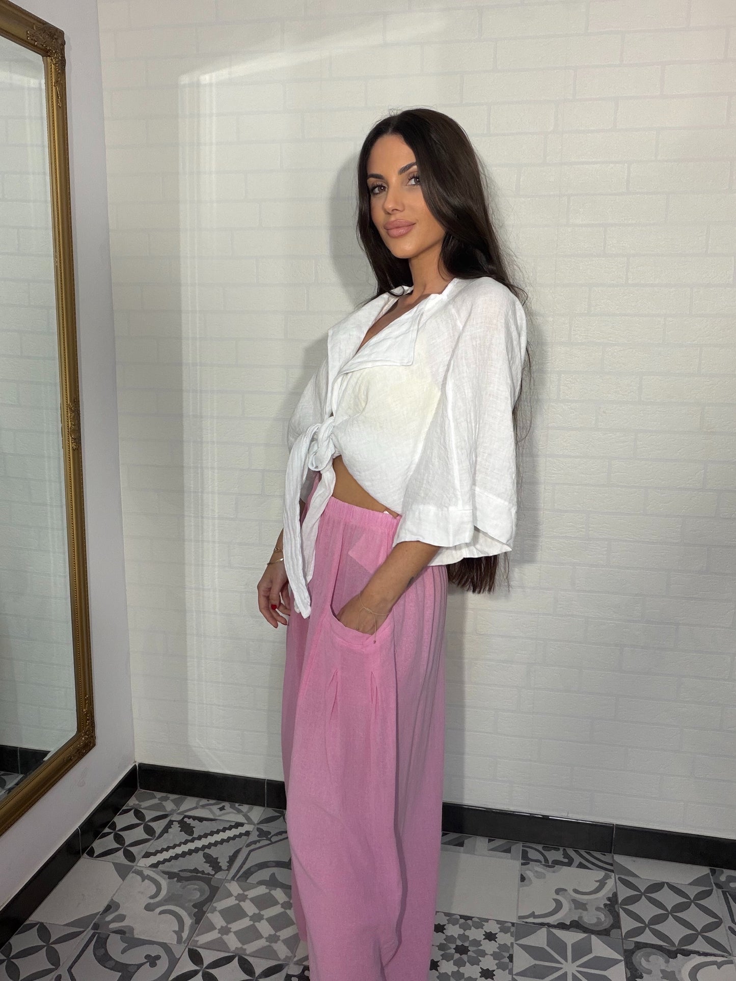 Pantalón de lino Ibiza