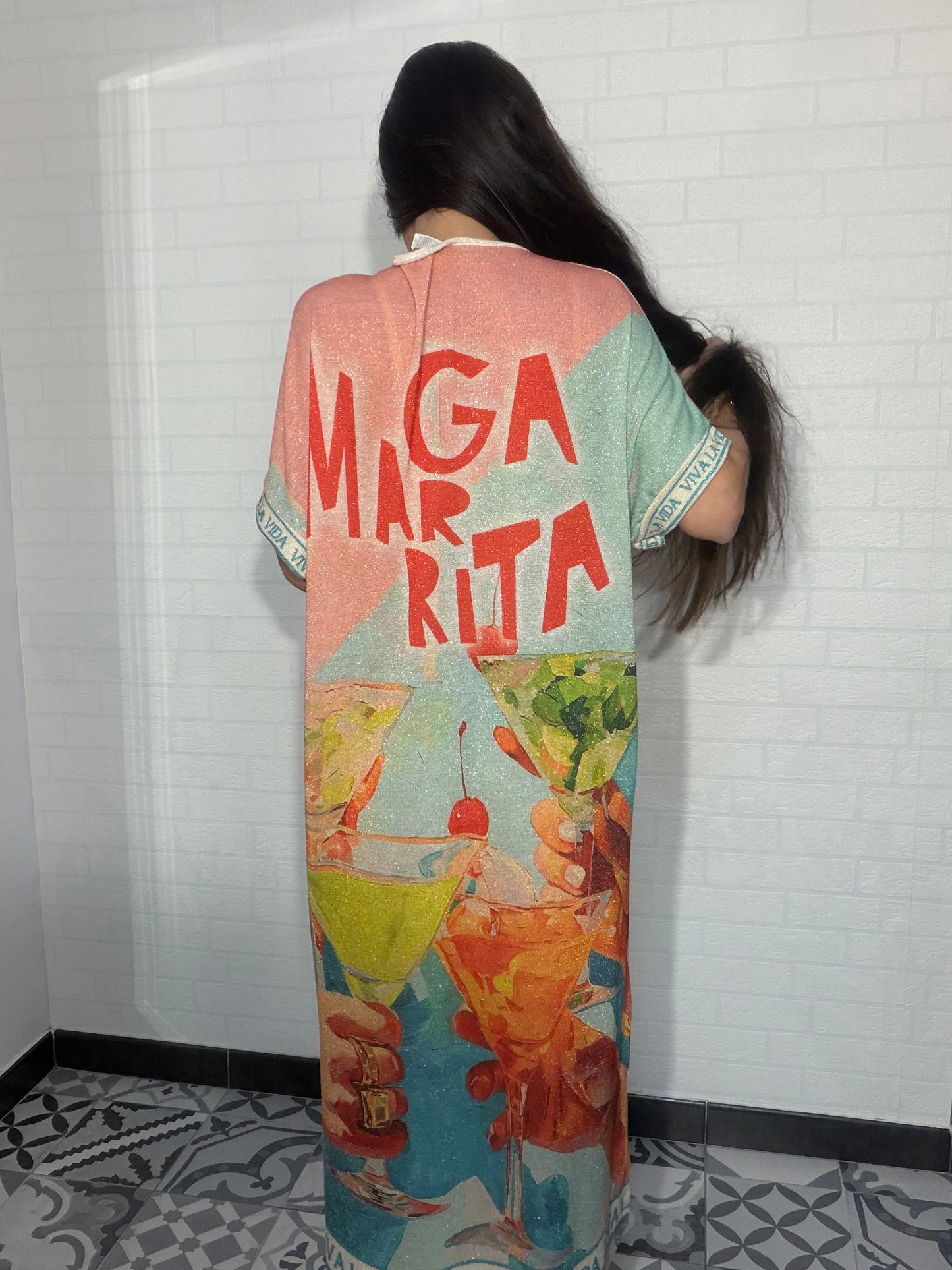 Vestido largo margarita