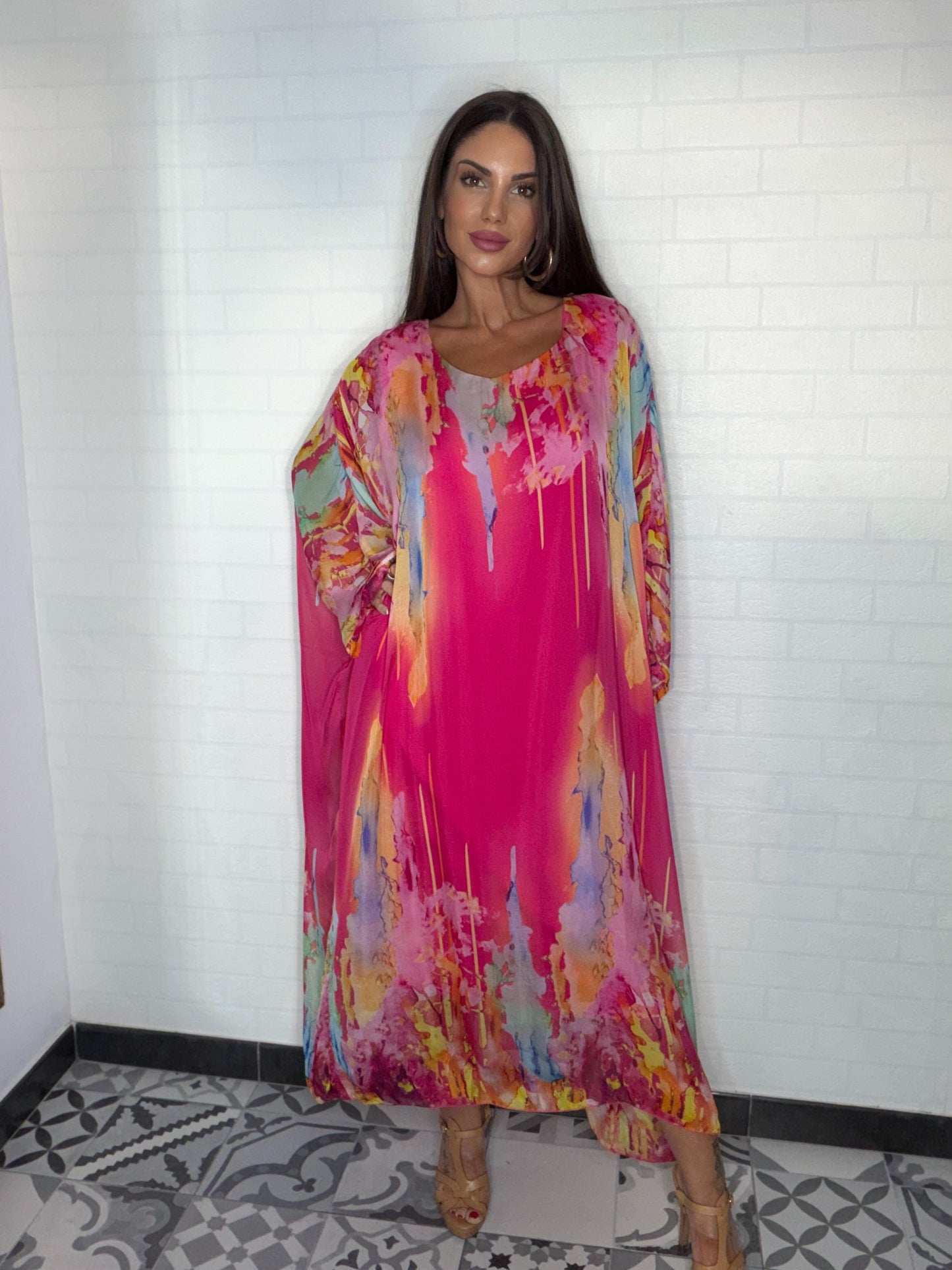 Vestido de seda Picasso