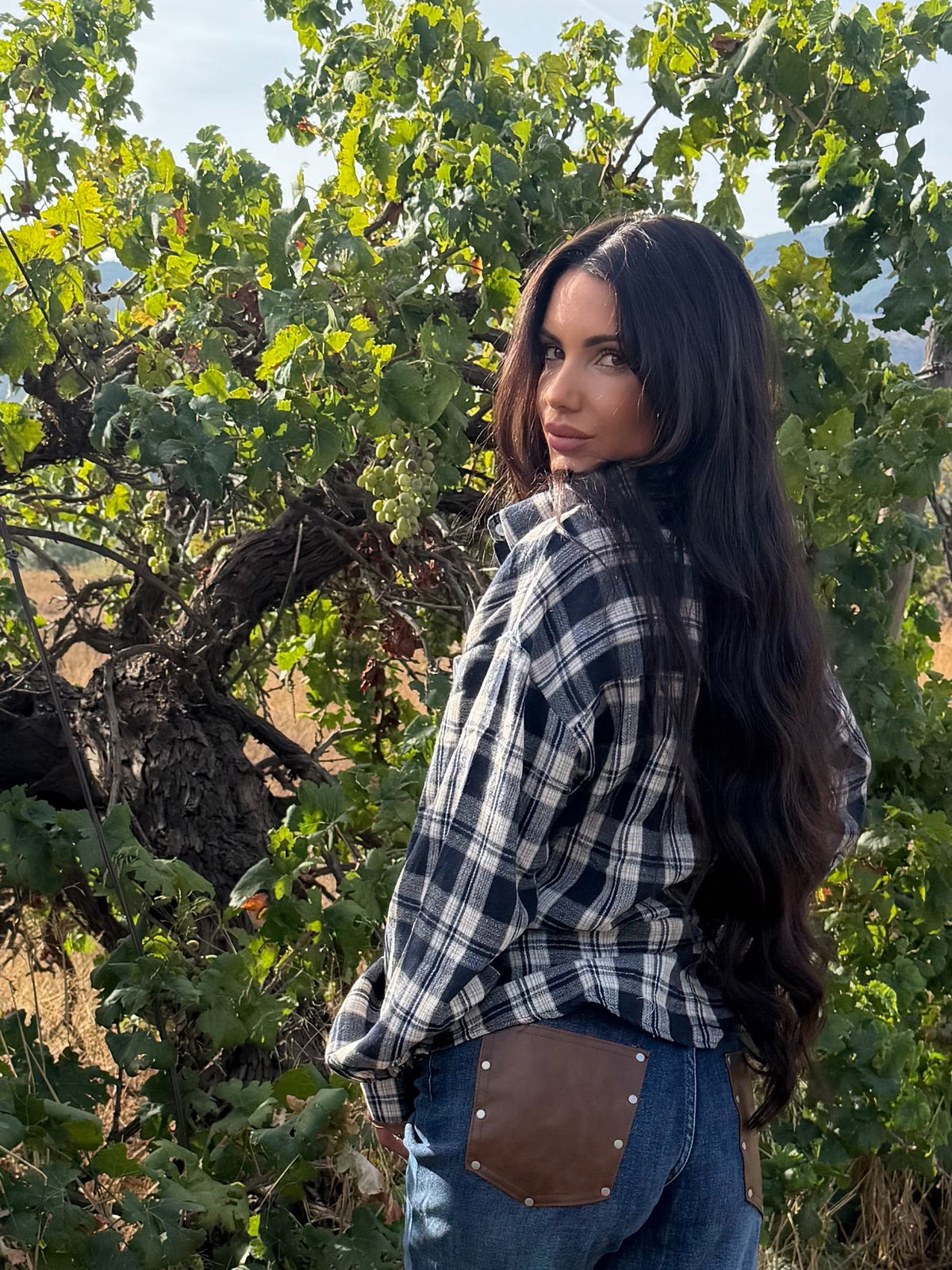 Camisa leñador azul