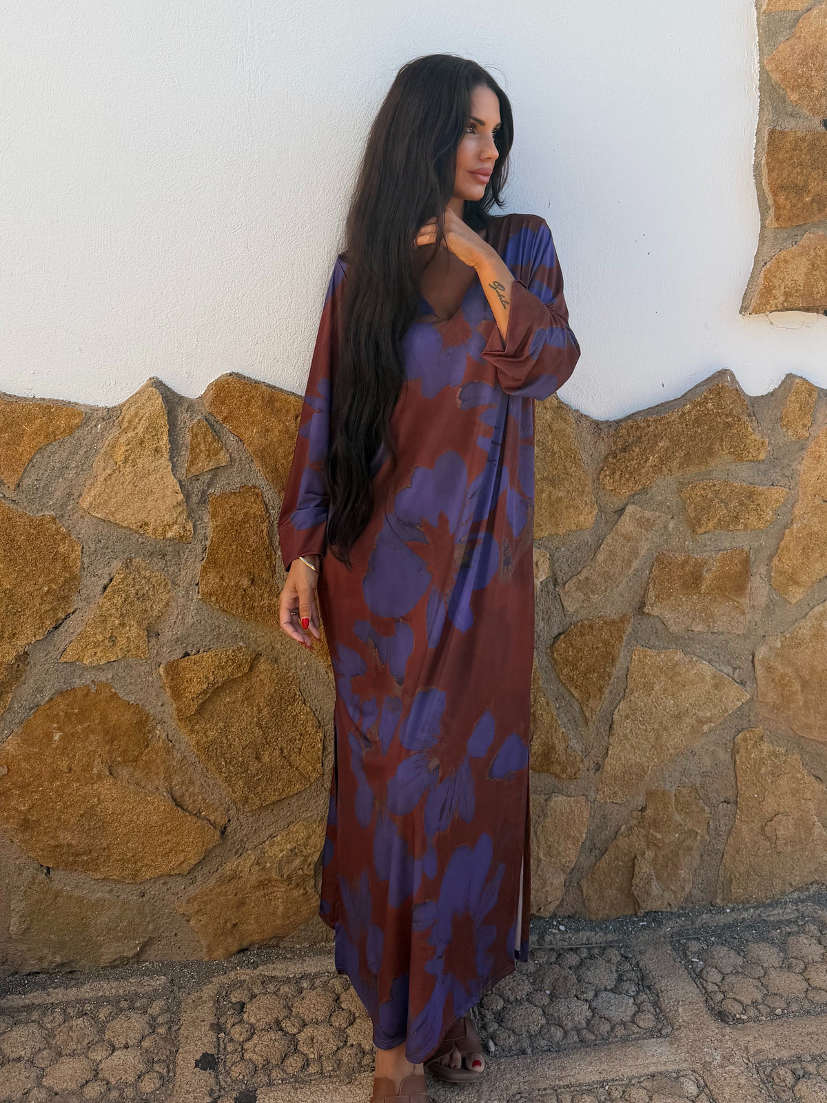 Vestido lycra fría oversize