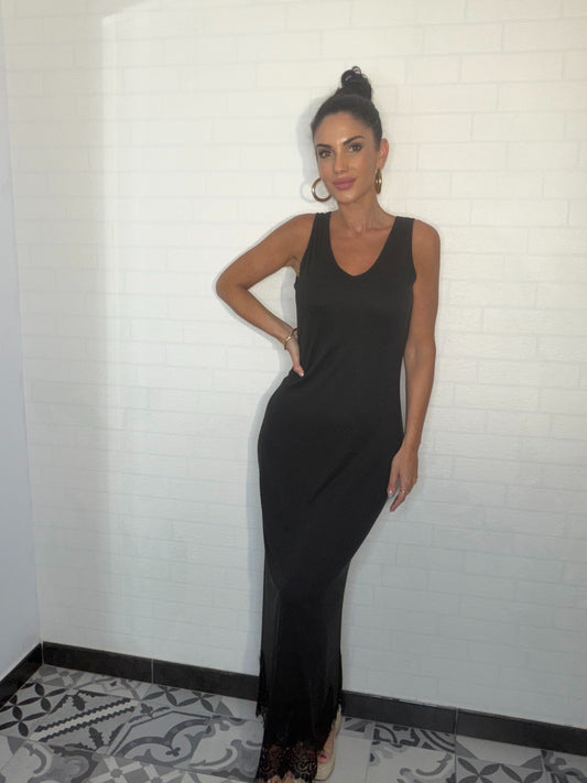 Vestido lencero de punto