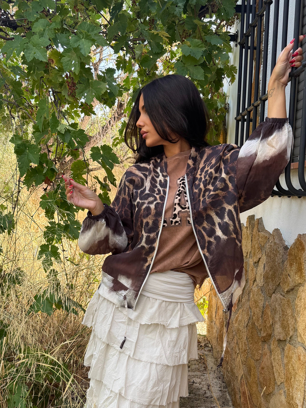 Bomber animal print
