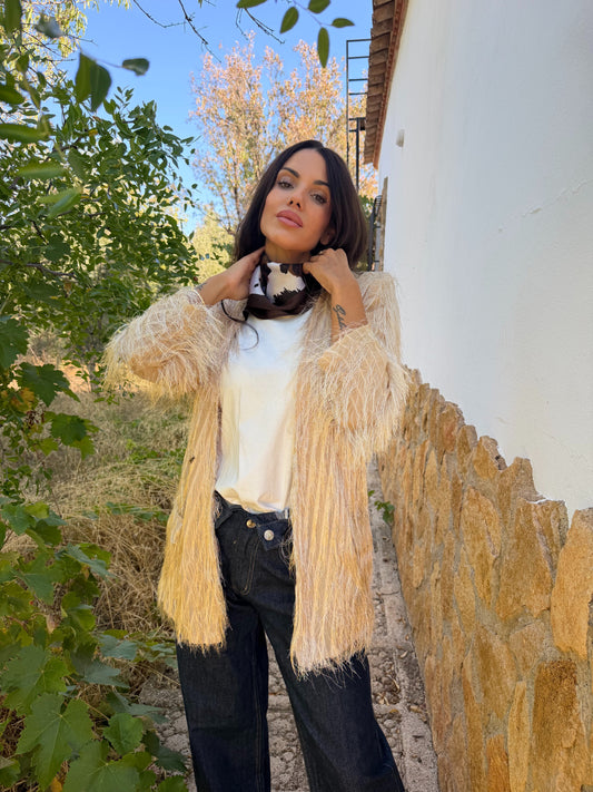 Chaqueta de fleco Lumina