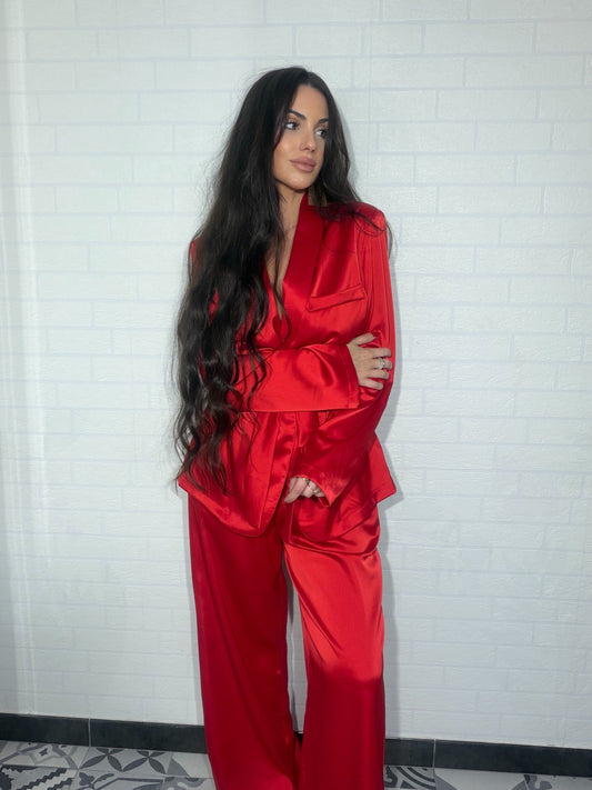 Traje satinado esencia leal