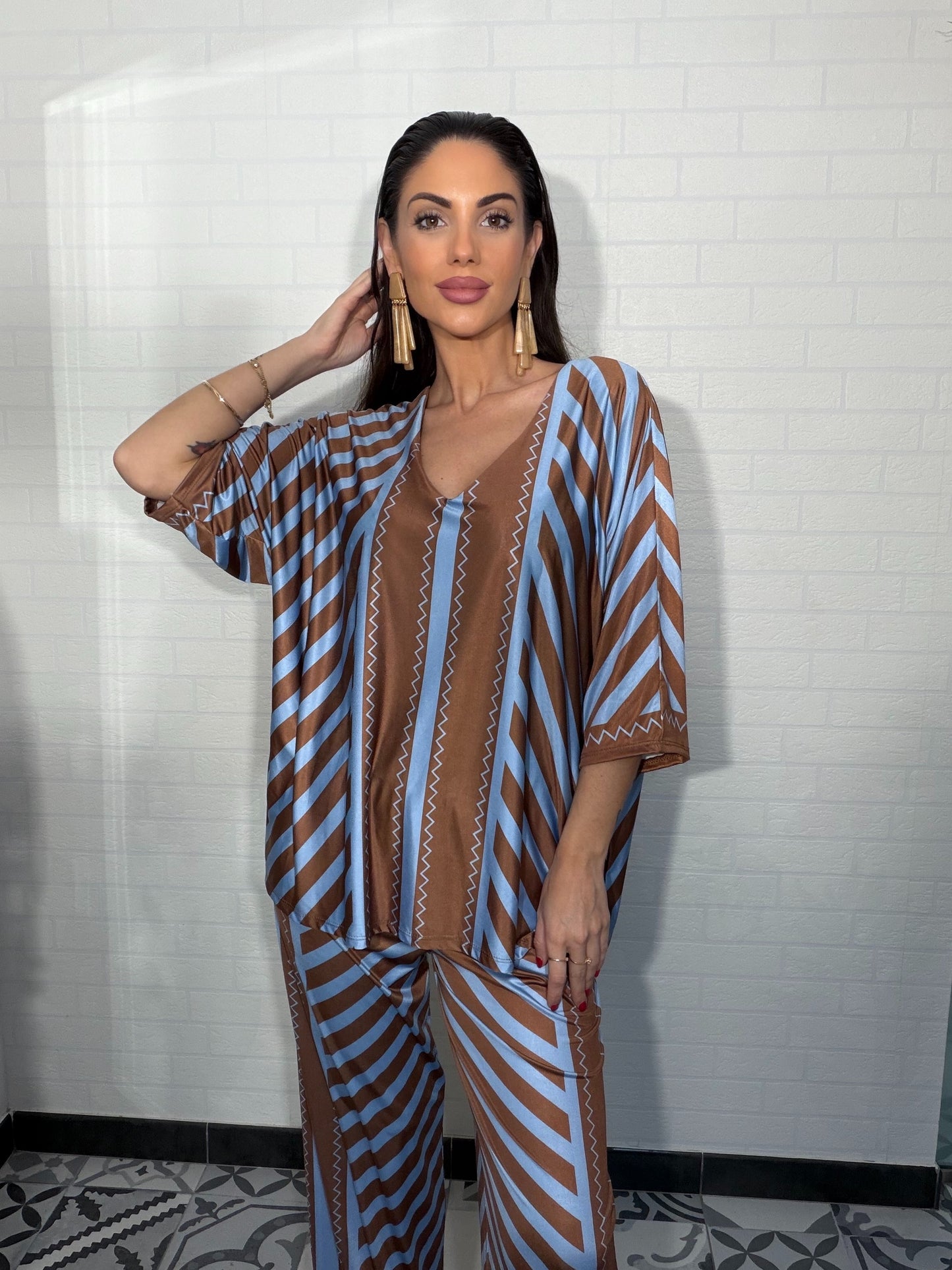 Conjunto Senegal lycra fría