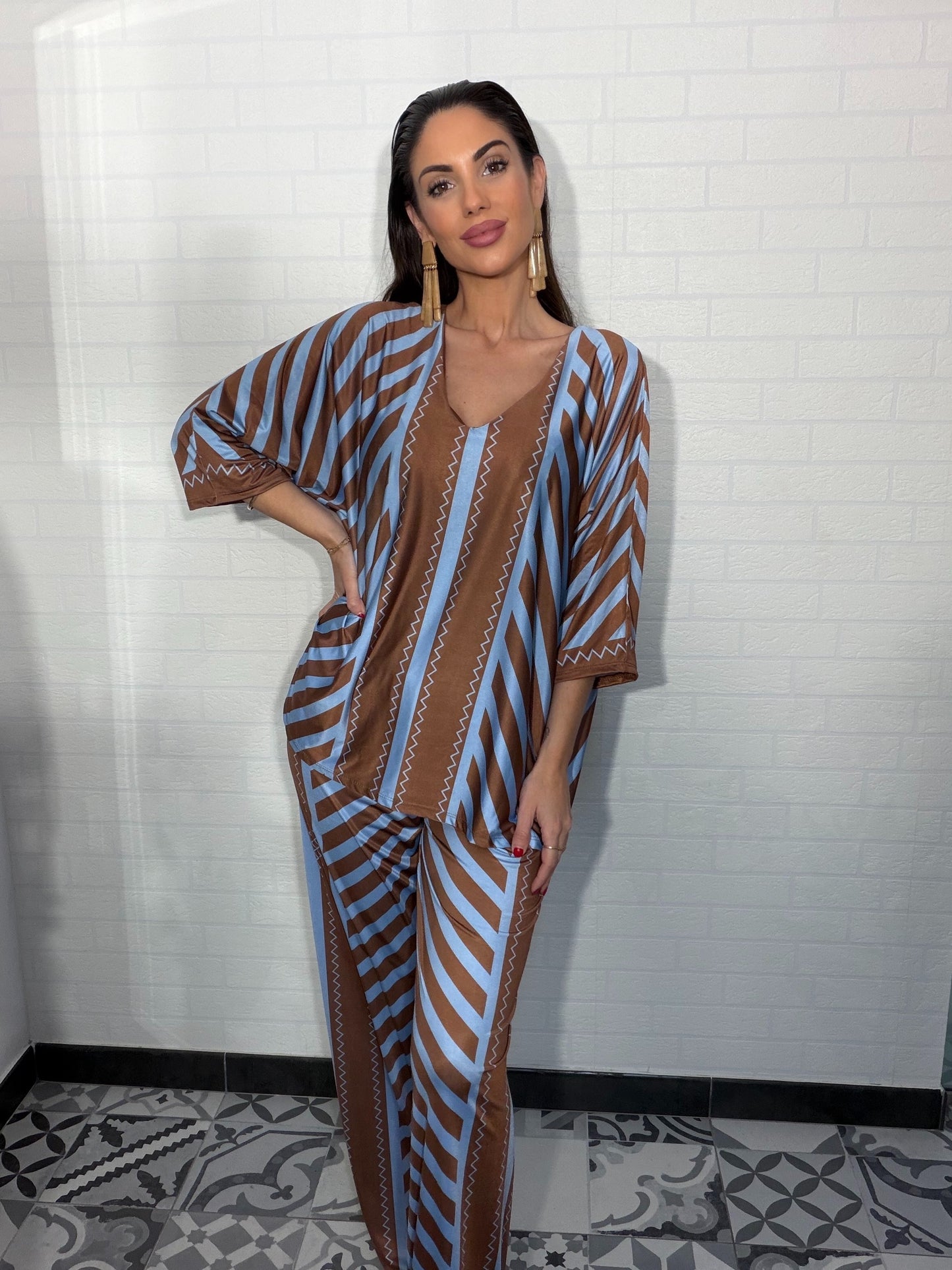Conjunto Senegal lycra fría