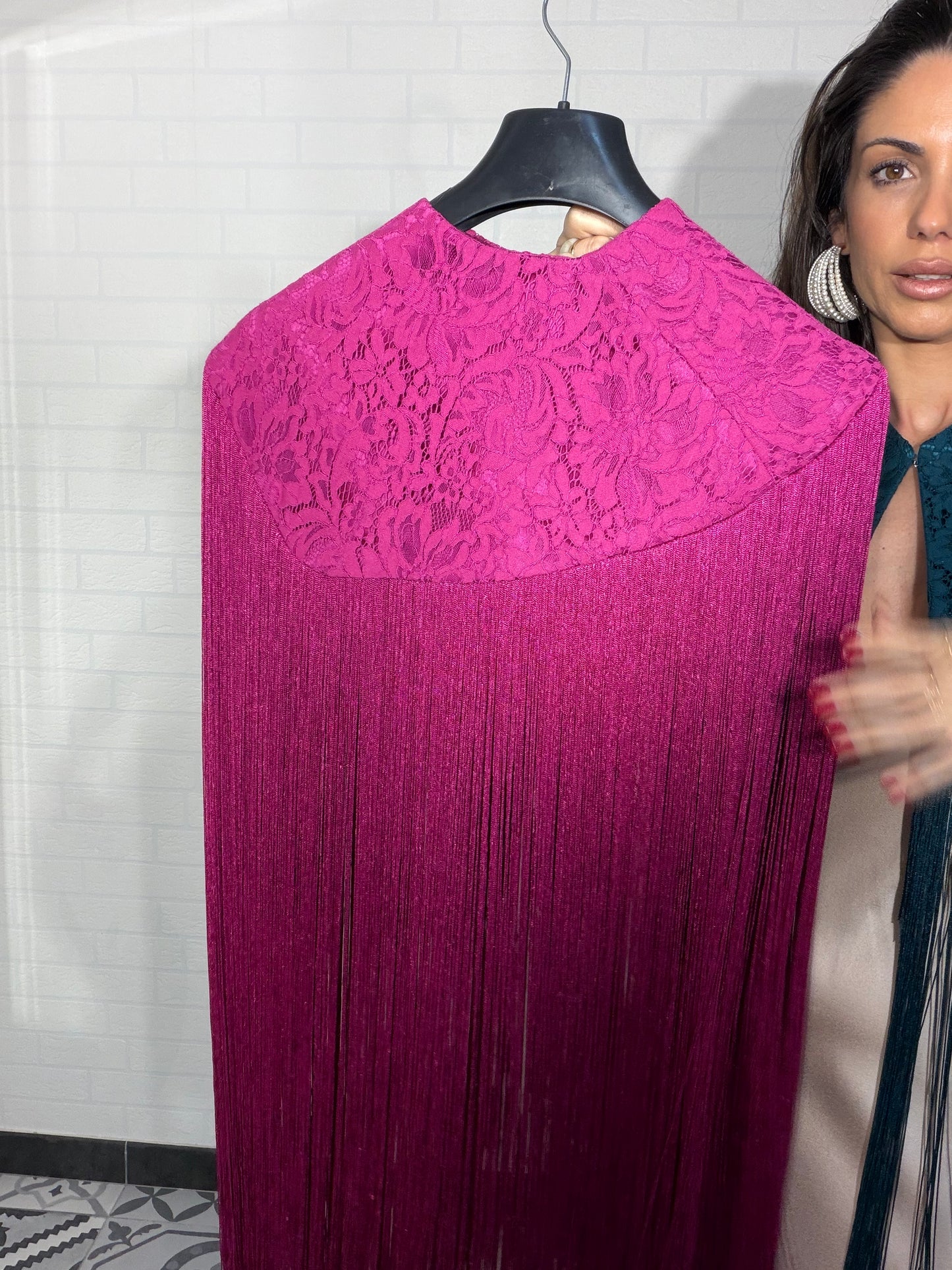 Capa de fleco flamenca